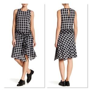 ✨ RAG & BONE ✨ Brighton Plaid Tank Wrap Skirt Dress - [XS, Black & White]